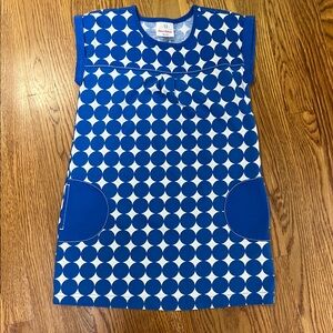 Hannah Anderson Blue Polka Dot Dress - Size 120